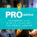 The words PRO Advice over top of an image of a crowd at a lecture.