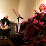 Mama Linda Goss and Dr. David Fakunle perform at the Peale in August 2017.