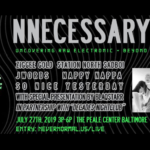 A black and bright green graphic with the words, NNecessary Uncovering Raw Electronic and Beyond