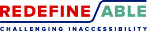 The logo for the RedefineABLE exhibition.